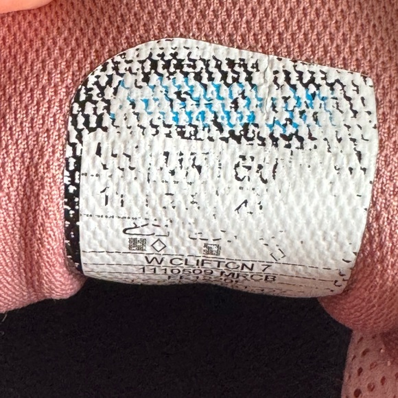 HOKA Clifton 7 Running Shoes Pink Mesh Cushioned Trainer Size 11 - Picture 9 of 12